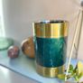 Wine Cooler, Gold Colour Stainless Steel & Green Enamel Image 8