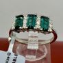 Platinum Diamond 950 Platinum AAA Mutuca Indicolite (Green Tournalines) & Diamond Image 3