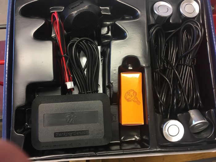 Reverse Warning System Acoustic 4 Sensor Silver