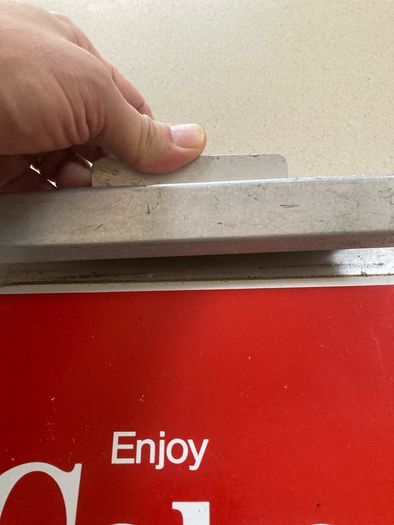 Coca Cola salesman order pad holder Metal