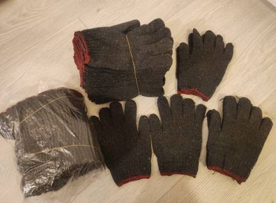 12 pairs work gloves