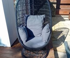 Swivel Cocoon Egg Chair Rattan Wicker Super Comfy