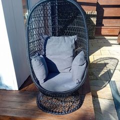 Swivel Cocoon Egg Chair Rattan Wicker Super Comfy