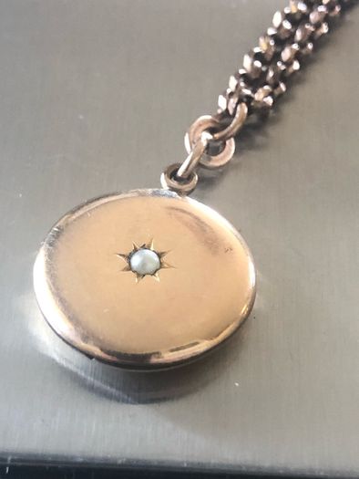 Antique 18ct rolled gold muff chain