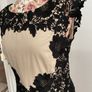 dress occasion brand comma size 12 beige with black lace Image 4
