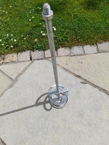 Plaster mixer for a drill