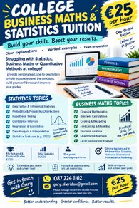 College Business Maths & Statistics Tuition