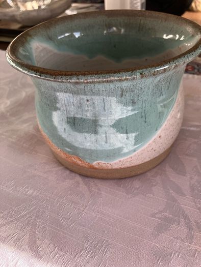 Ceramic glazed pot