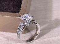 main image for ad Sterling Silver Solitaire Ring