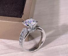 Sterling Silver Solitaire Ring