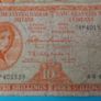 Irish 1968  X 5 Lavery ten shilling banknote in used condition Image 4