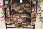 jacket Bnwt made in Italy khaki multi asymmetrical wrap closing jacket freesize