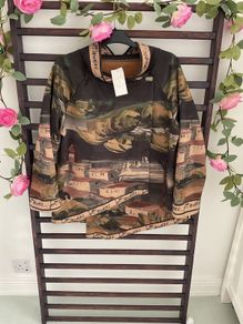 jacket Bnwt made in Italy khaki multi asymmetrical wrap closing jacket freesize