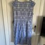 Adrianna Papell ladies cornflower blue and silver dress Image 6