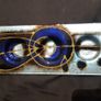 2 Turquoise/Blue Glass Tea/Night Light holders Image 6