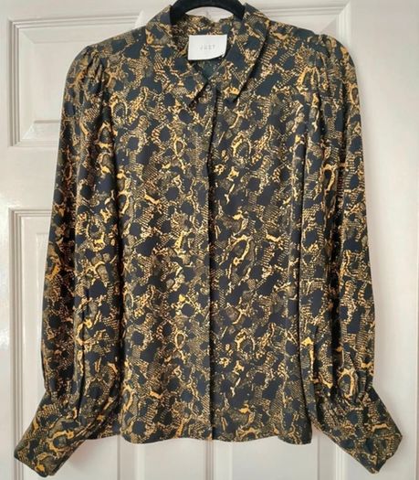 Just Female Snake Print Blouse - Size S