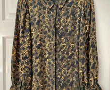Just Female Snake Print Blouse - Size S