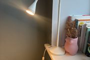 Modern White Desk Lamp. Flexible LED Light