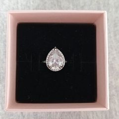 Pandora pear drop silver ring