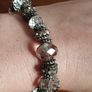 Vintage elastic bracelet with beads. Image 3