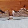 Clarks nallie Rose gold size 6D eu 39 leather Zip and lace closure In excellent condition Image 5