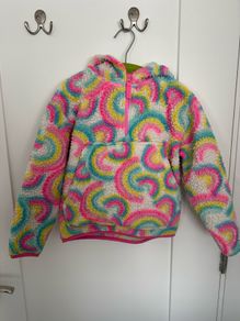 Rainbow hoodie / jumper for a girl, 122cm, 6-7 years