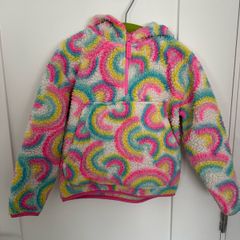 Rainbow hoodie / jumper for a girl, 122cm, 6-7 years