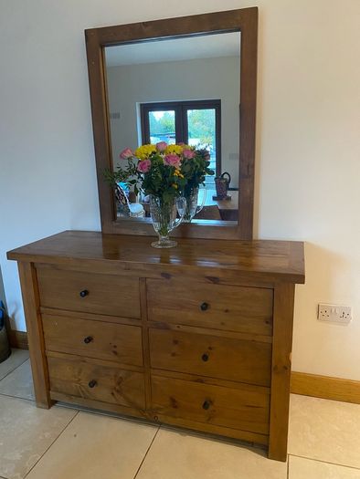 Solid wood dresser