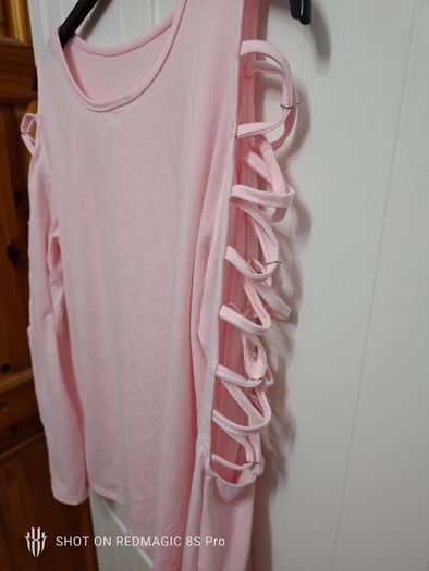 New Pink Short Sleeved Shirt/Blouse