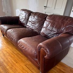 3 Piece Suite, Genuine Leather