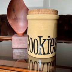 T.G. Green Church Gresley Made in England Vintage Cookies Jar with Cork lid 1960s