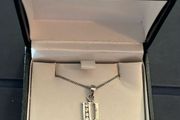 Brand New Sterling Silver Necklace With Initial / Letter U Pendant