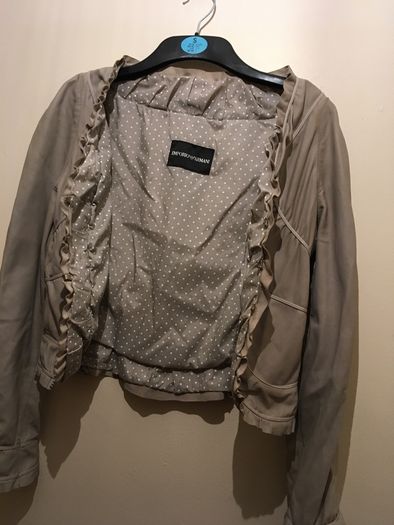 Armani Genuine Leather Jacket, size-10
