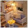 Wooden Dollhouse Kit 3D Build with LED Lights Image 4