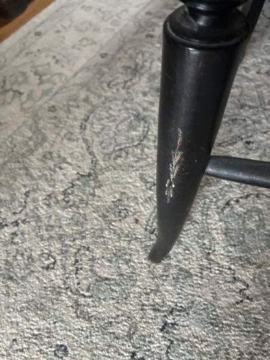 Hitchcock chair ebonised