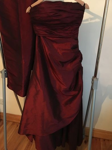 Occasional or Debs maroon Juju & Christine dress
