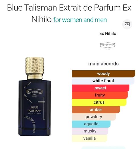 Ex Nihilo Blue Talisman Extrait