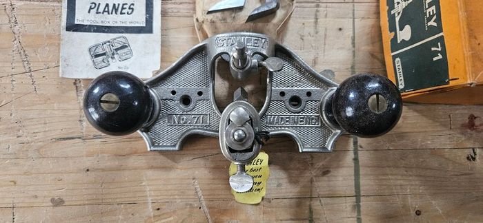 Stanley 71 router plane, complete and boxed