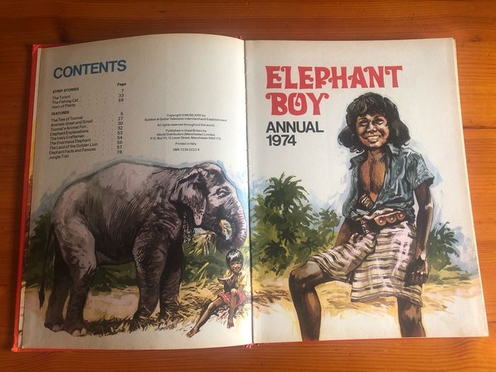 Comic: 'Elephant boy' annual 1974