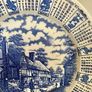 Vintage 1987 Calendar Plate English Blue and White Ironstone Rustic Wall Decor Retro Gift Image 8