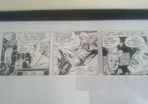 Spiderman newspaper strip. Original art by Larry Lieber