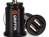 Griffin PowerJolt Micro Dual ipod iphone 4s 4 i pod ipad phone 2 Car USB charg