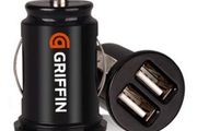 Griffin PowerJolt Micro Dual ipod iphone 4s 4 i pod ipad phone 2 Car USB charg
