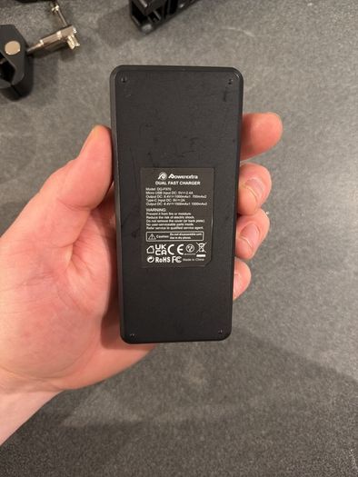 NP-f dual fast charger with micro USB and type C
