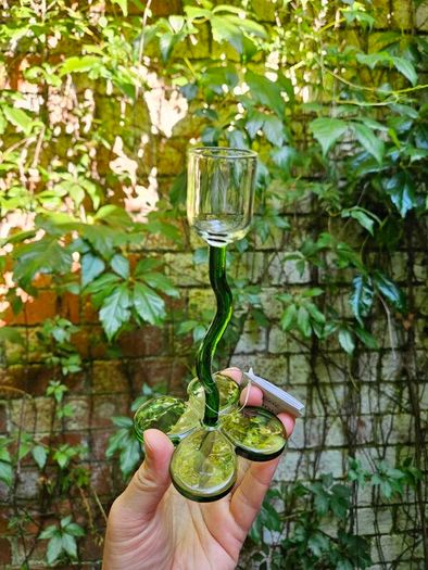 Two flower candle holders