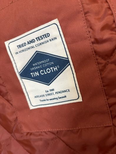 Seasalt Cornwall Brown Plant Hunter Cotton Waterproof Coat