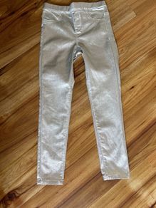 Next silver jeggings age 8 in excellent condition! Worn twice!