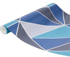 Apex Geo Sidewall Wallpaper, Aqua/navy Multiple Colours Available, See Photos (free Postage)