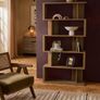 Dark Oak Effect Shelving Unit Image 3