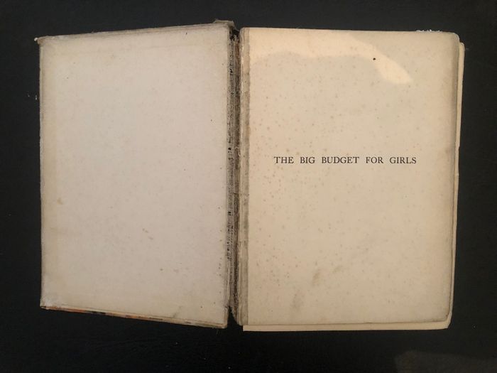 Antique Book The Big Budget For Girls